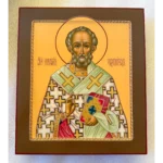 Написанная икона Николая Чудотворца