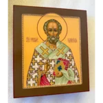 Написанная икона Николая Чудотворца