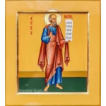 Рукописная икона святого пророка Наума
